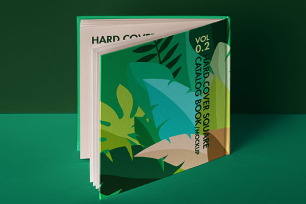 Back Cover Psd Square Catalog Mockup FREE PSD