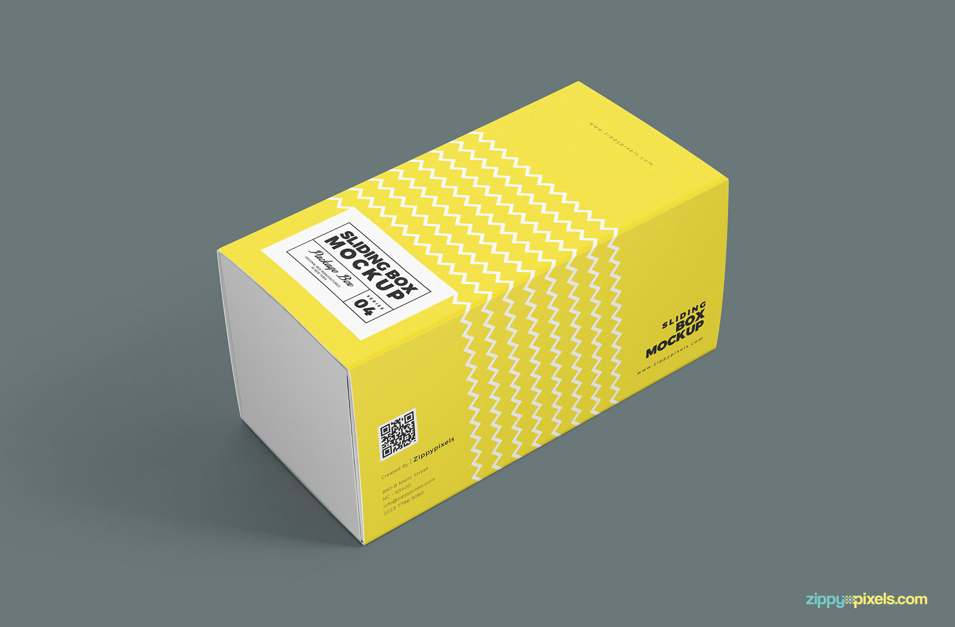 Cardboard Drawer Box Mockup with 3 shots FREE PSD