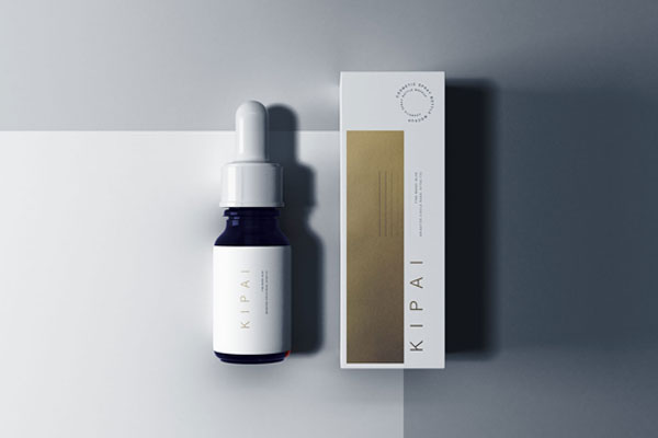 Dropper and Box Packaging Mockup FREE PSD