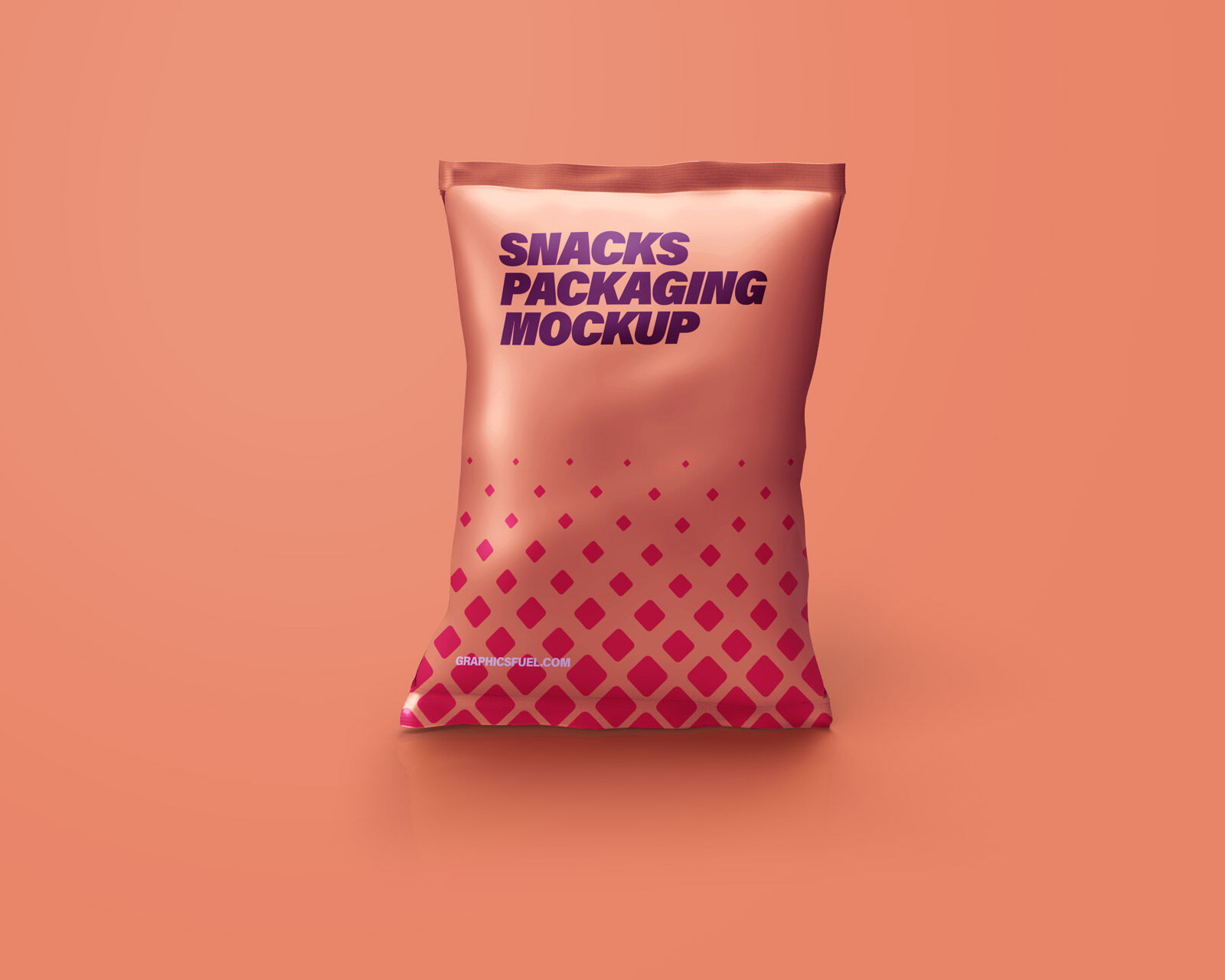 Free Snacks Packaging Pouch Mockup FREE PSD