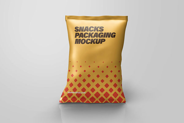 Free Snacks Packaging Pouch Mockup FREE PSD