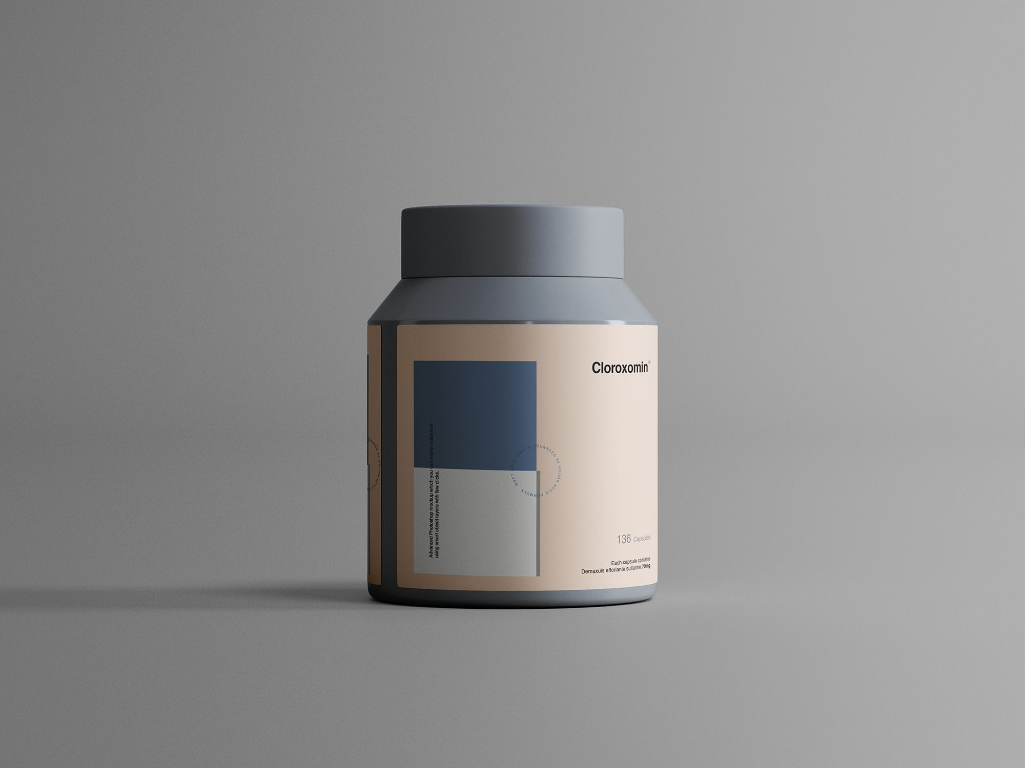 Medical and Food Product Matte Plastic Jar Mockup Free Download ...