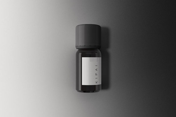 Mini Amber Medicine Bottle Mockup FREE PSD