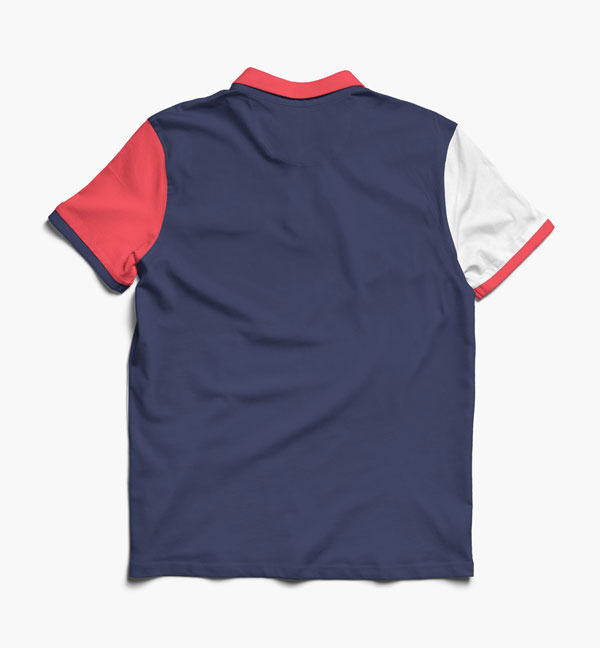 Mockup Featuring Back and Front View of a Polo Shirt FREE PSD