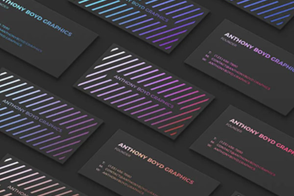 Modern Customizable Business Card Grid Mockup FREE PSD