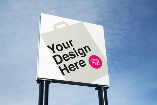 Outdoor Billboard Mockup FREE PSD