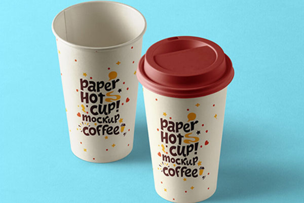 Paper Hot Coffee Cup Template FREE PSD
