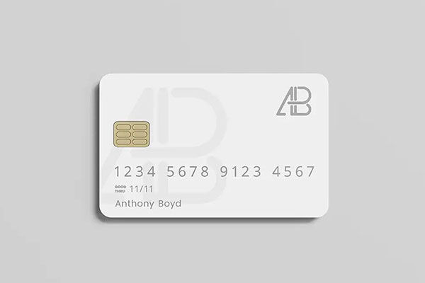 Photorealistic Credit Card Mockup on a Solid Background (FREE) - Resource  Boy