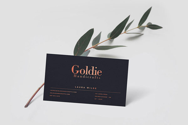 Realistic Business Card Front Side Mockup FREE PSD