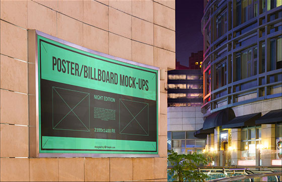 Set of Urban Poster and Billboard Mockup FREE PSD