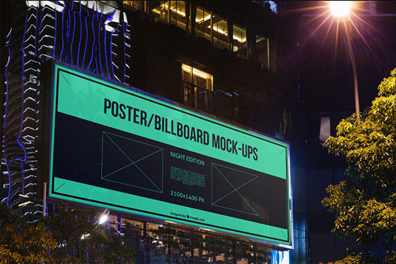 Set of Urban Poster and Billboard Mockup FREE PSD