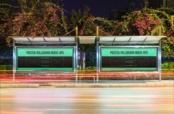 Set of Urban Poster and Billboard Mockup FREE PSD