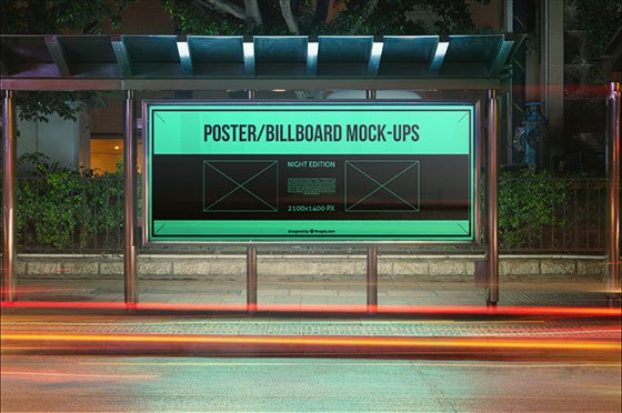 Set of Urban Poster and Billboard Mockup FREE PSD