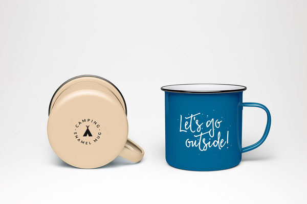 2 Enamelware Mug Mockups With Bottom And Front View (FREE)   Resource Boy