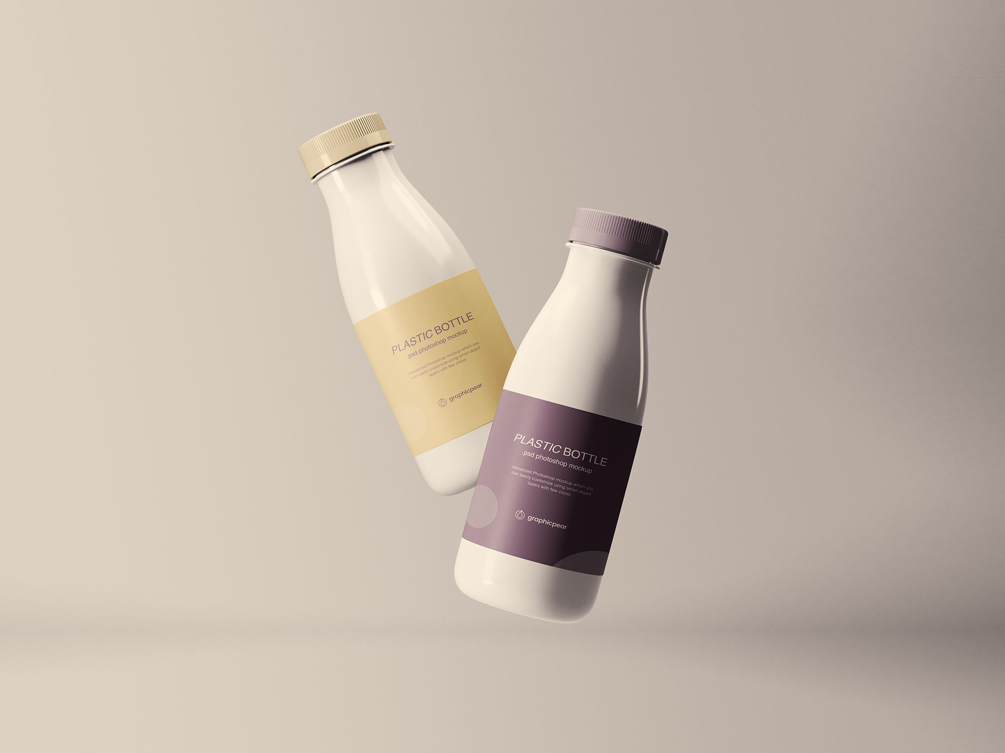 Free Glass Bottle Mockup, Juice Bottle Mockup Free, Milk Bottle Mockup