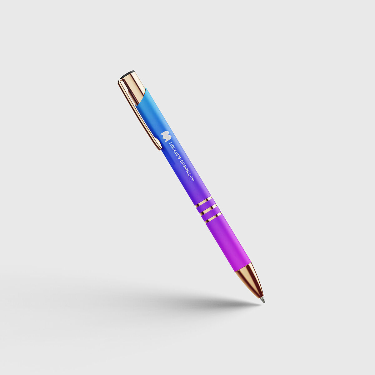 2 Colorful Pen Mockup Next To Each Other FREE PSD