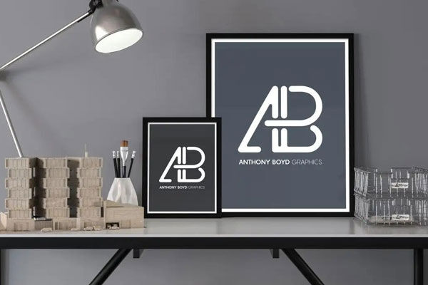 Two Sized Posters on Realistic Setting Mockup FREE PSD