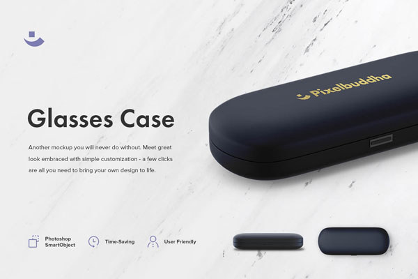 An Adaptive Glasses Case Mockup FREE PSD
