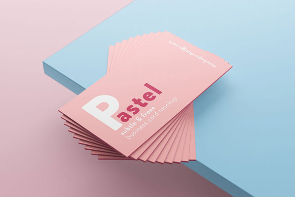 Business Cards Mockup with casual design FREE PSD