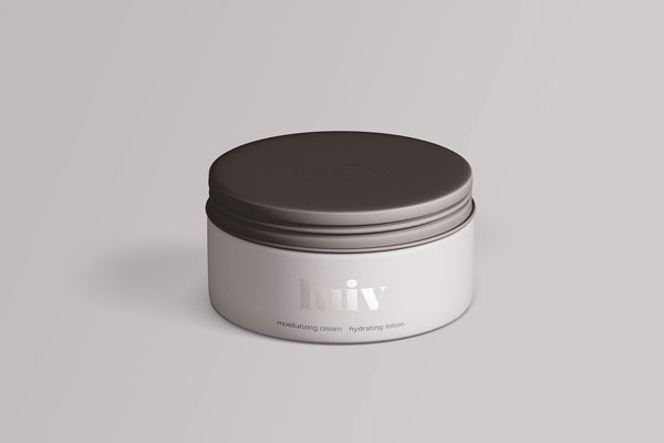 Cosmetics Jar Mockup In White Color With Cap FREE PSD