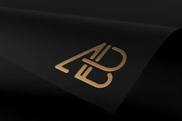Gold, Silver, and Broonze Logo on Dark Foil Mockup FREE PSD