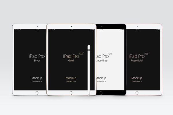 Ipad Pro 10.5 Inch Mockup With Pen FREE PSD