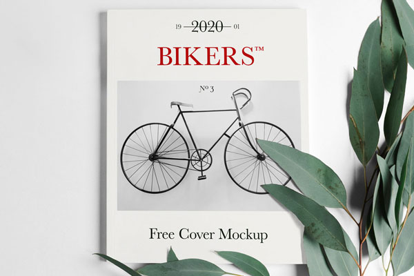 Magazine Cover Attached To A Wall Mockup FREE PSD