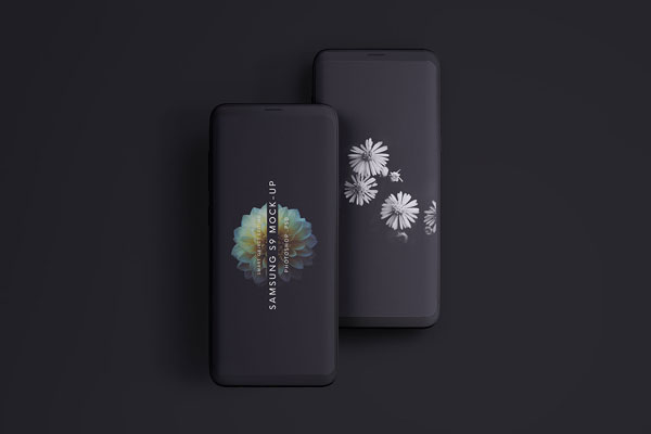 Minimal Samsung Galaxy S9 Clay Phone Mockup FREE PSD