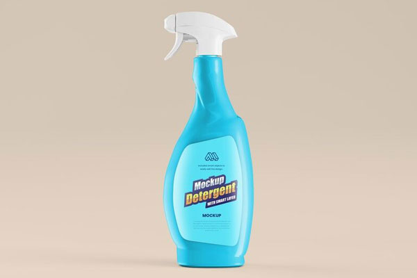 Mockup Featuring Window Cleaner Package FREE PSD
