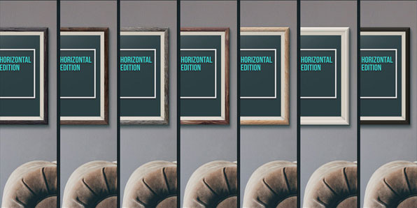 Mockup of a frame on the wall FREE PSD