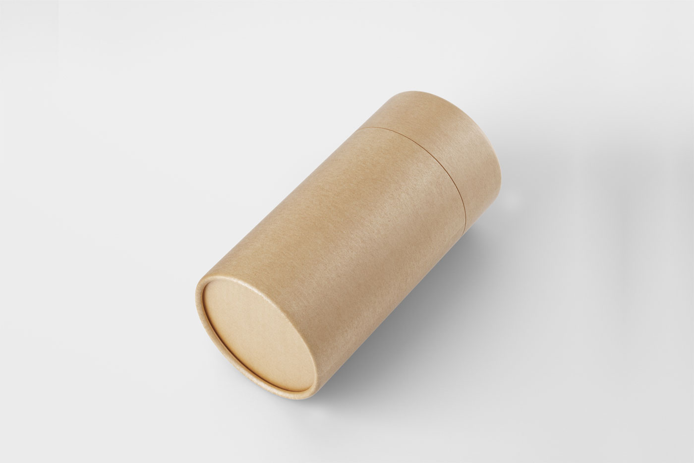 Mockup of a Perspective Cardboard Tube FREE PSD