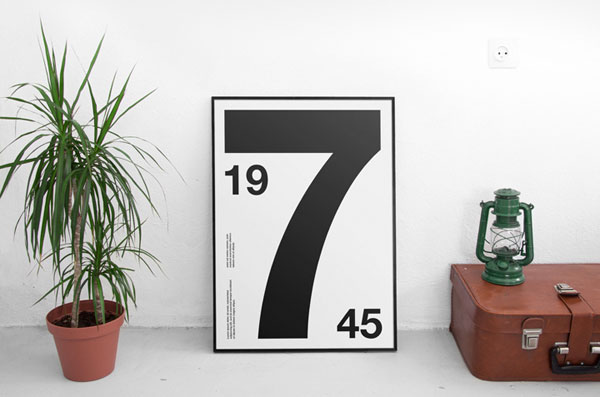 Mockup of a Poster Leaning Against the Wall FREE PSD