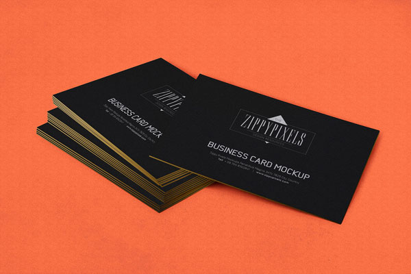 Mockup Of Some Cards Being Stacked Over each other FREE PSD