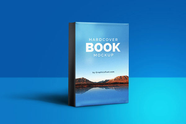 Mockup of Two PSD Hardcover Books FREE PSD