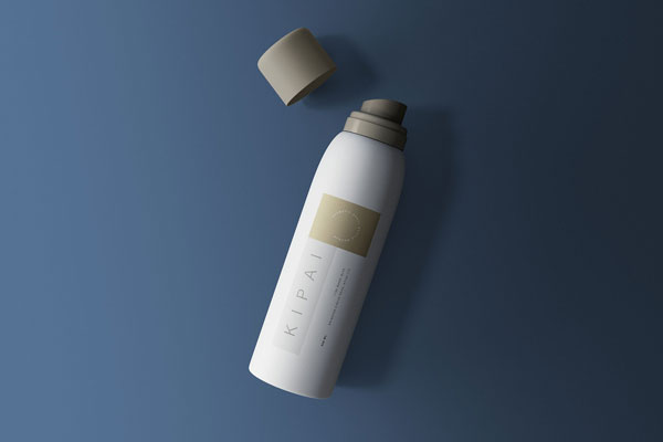 Mockup Showcasing Cosmetic Spray Bottle and Cap FREE PSD