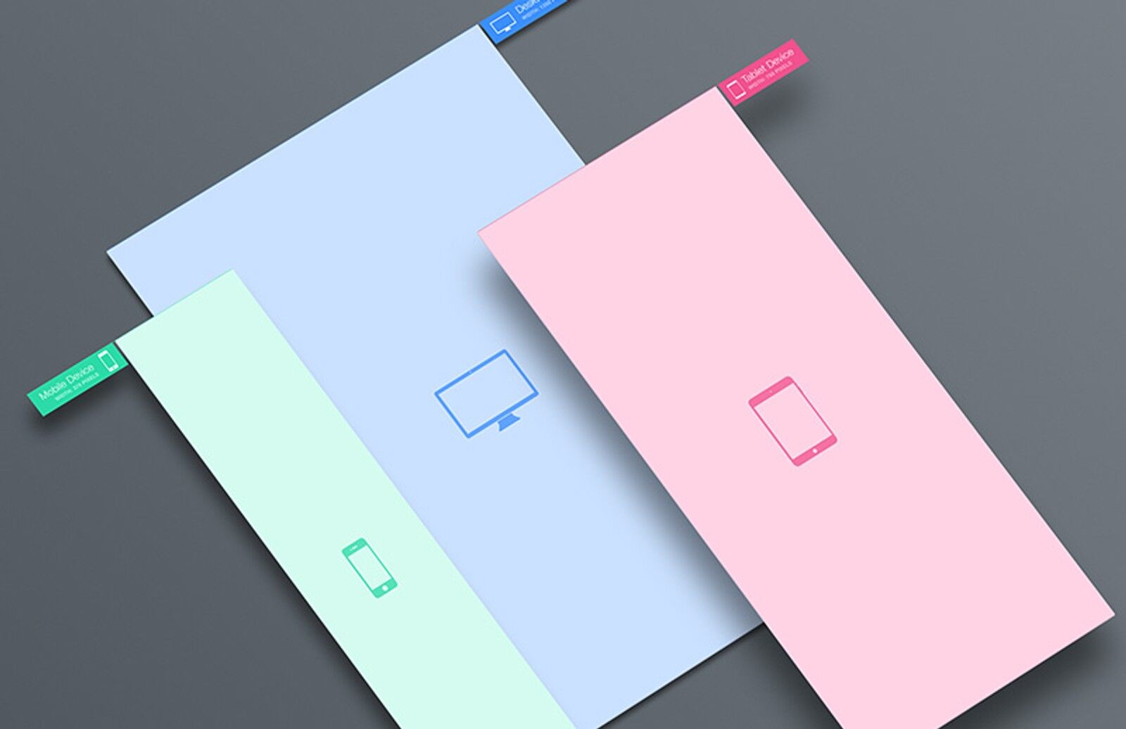 Mockup Showcasing Responsive Screens of Laptop, Tablet, Smartphone FREE PSD