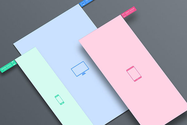 Mockup Showcasing Responsive Screens of Laptop, Tablet, Smartphone FREE PSD