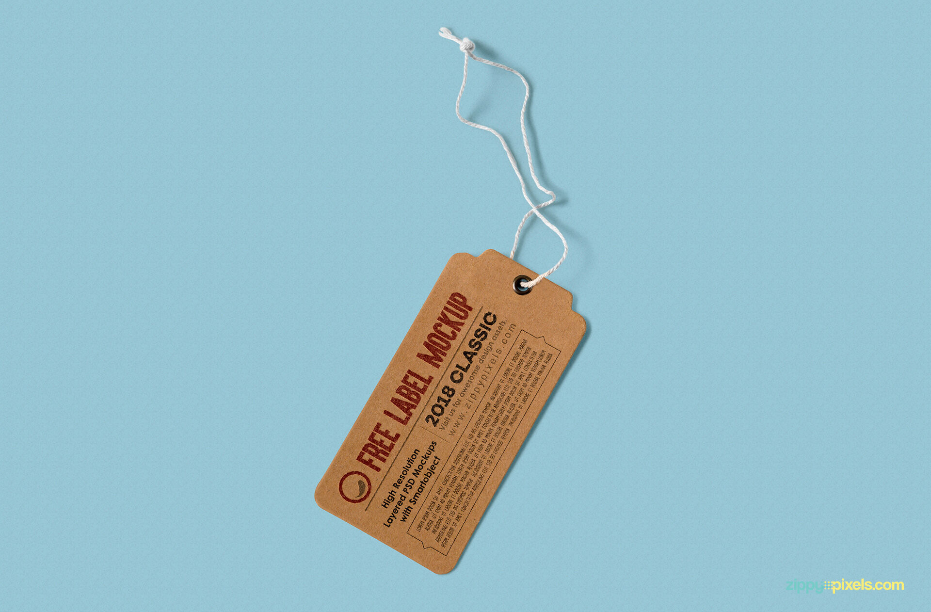 Mockup Showing Two Different Label Tags FREE PSD