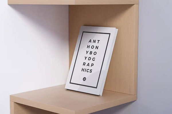 Modern Book On Shelves Mockup FREE PSD