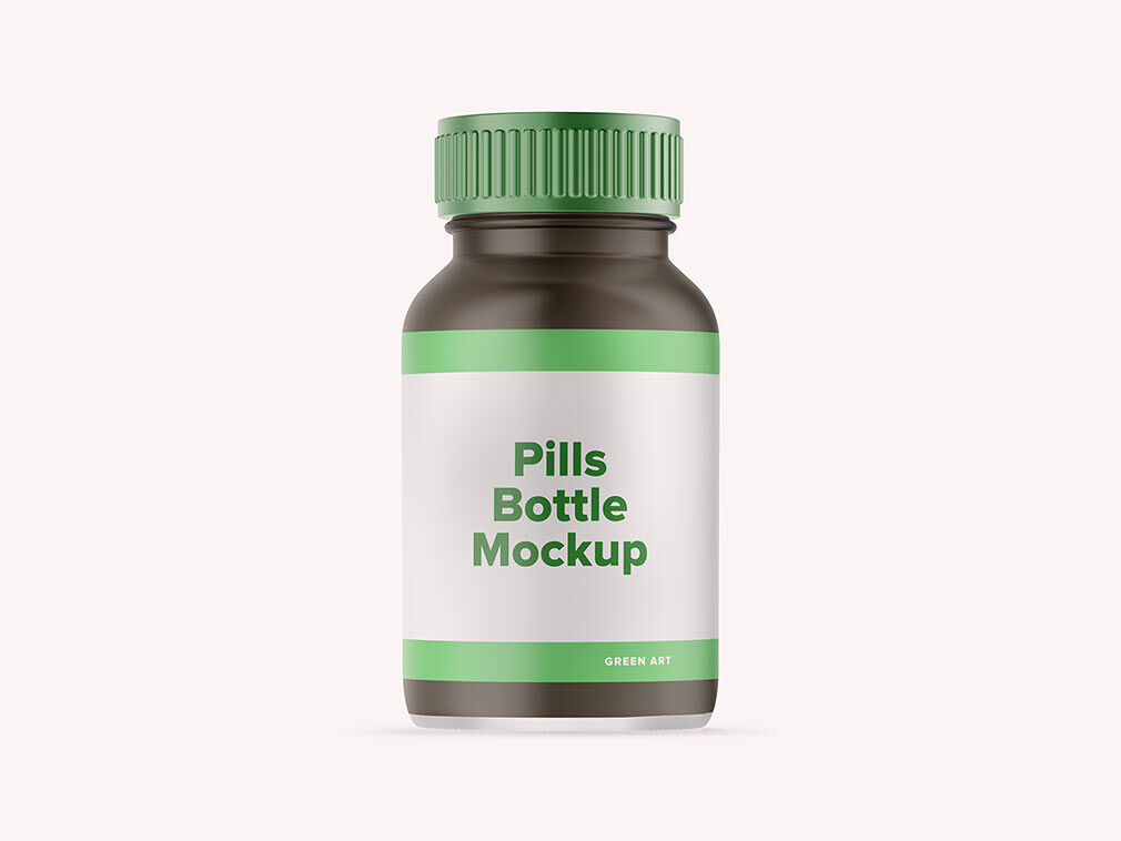 Modifiable Medicine Bottle Mockup FREE PSD
