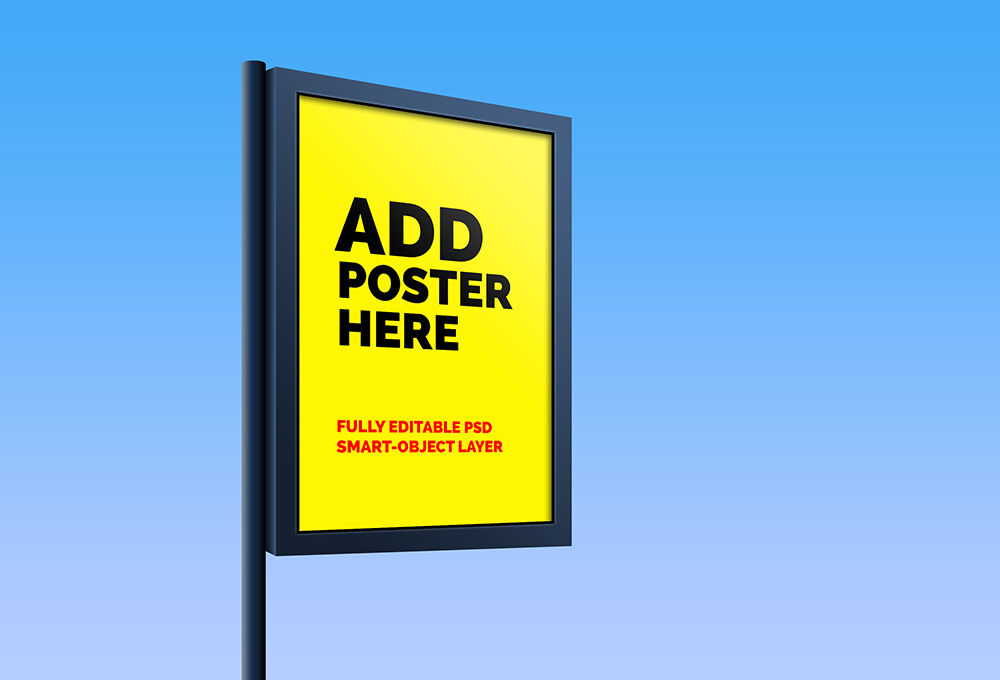 Outdoor Advertising Billboard Mockup With Different Publicity Backdrops FREE PSD