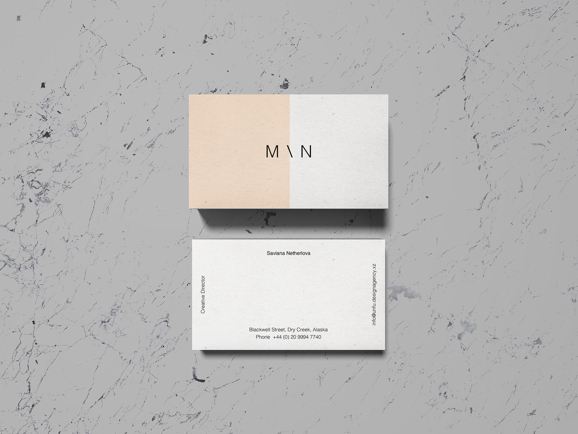 Overhead View of Two Rows Business cards Mockup FREE PSD