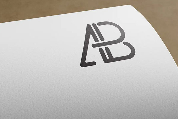 Simple Paper Logo Mockup FREE PSD