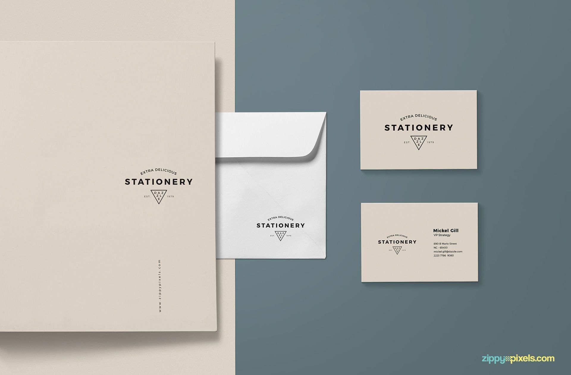 Stationery Designs For Brand Identity Mockup FREE PSD