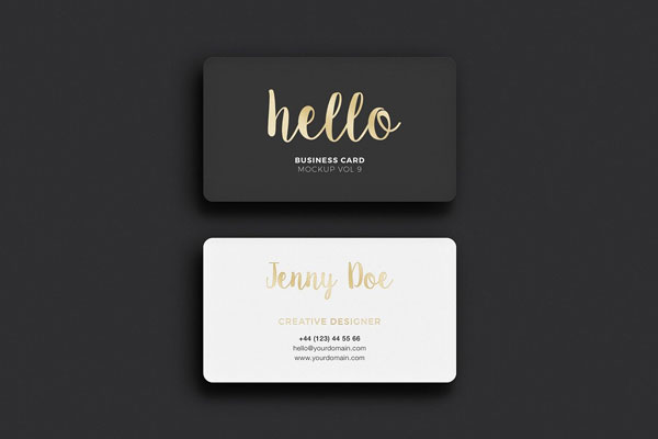 Stylish Business Card PSD Mockup FREE PSD
