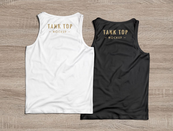 Tank Tops Modeling Back and Front View Mockup FREE PSD