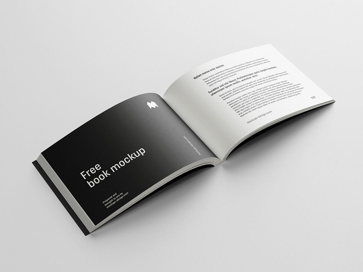 Two Books Mockup Above Each Other FREE PSD