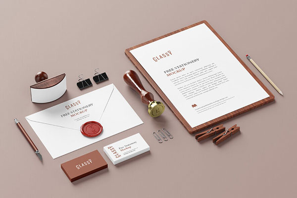 A Clean and Classy Stationery Mockup FREE PSD