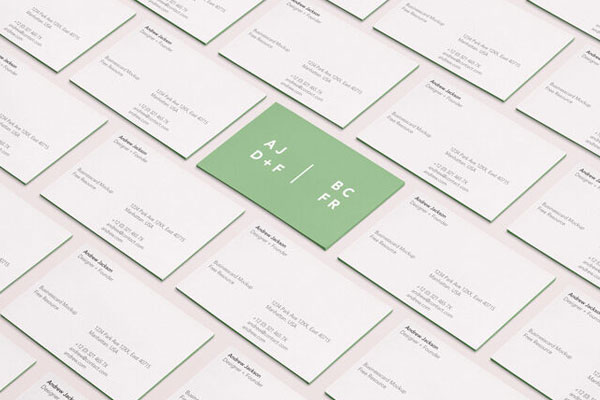 A Flood Of Perspective Business Card Mockup FREE PSD