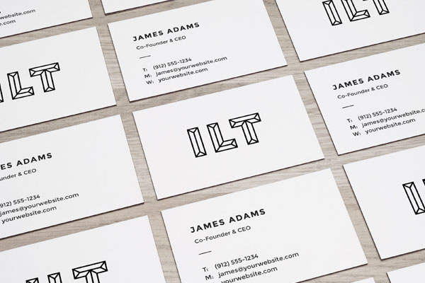 A Stack Of Business Cards PSD Mockup FREE PSD